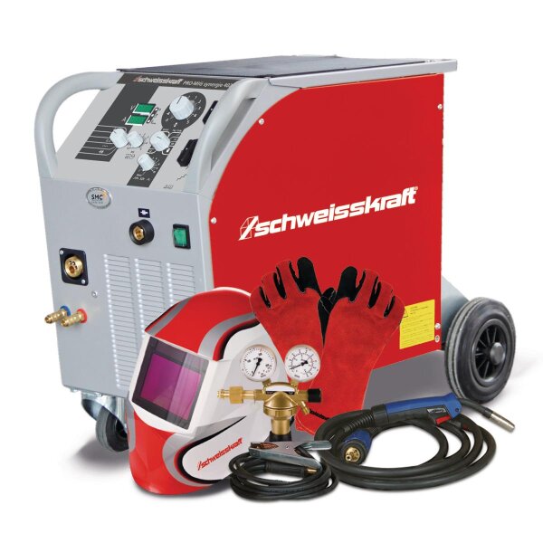 SCHWEISSKRAFT MIG/MAG Schweißgerät PRO-MIG synergie 402-4 W Set