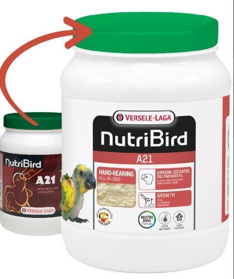NUTRIBIRD A 21 Handaufzuchtfutter für Papageien und Sittiche, 3 Kg