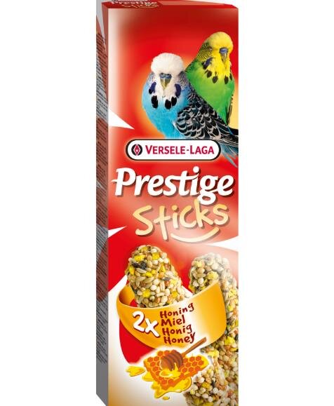 PRESTIGE Sticks Sittiche Honig, 2 x 60 g