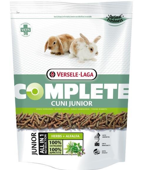 COMPLETE Cuni Junior, Eiweißreiche All-in-one-Extrudate für (Zwerg)Kaninchen 0-8 Monate, 500 g