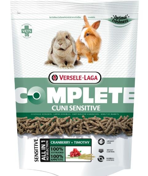 COMPLETE Cuni Sensitive, Leicht verdauliche All-in-one-Extrudate für empfindliche (Zwerg)Kaninchen, 1,75 Kg