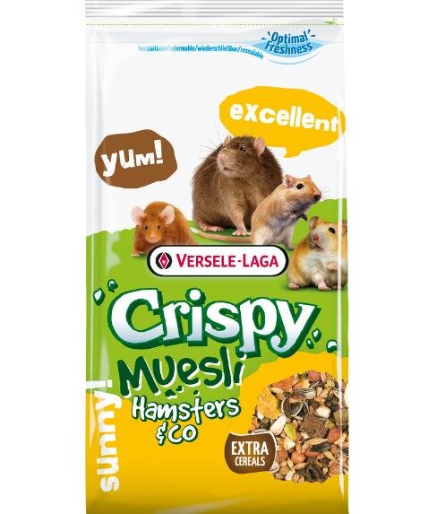 CRISPY Müsli-Hamster & CO für Hamster, Ratten und Mäuse, 1 Kg