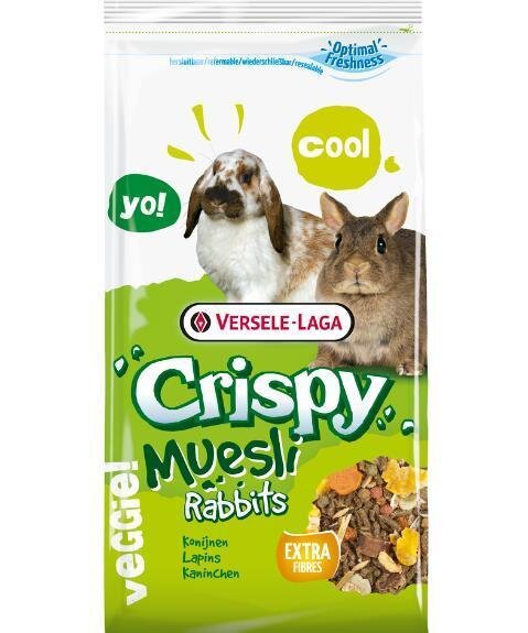 CRISPY Müsli- Rabbits, Qualitätsmischung für (Zwerg)Kaninchen, 2,75 Kg