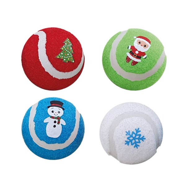 NOBBY Weihnachts-Tennisbälle Ø 5 cm
