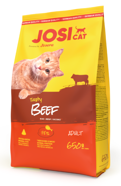 Katzen - Trockenfutter JOSERA JosiCat Tasty Beef, 650 g