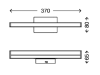 BRILONER LED Bad-Wandleuchte Splash, chrom