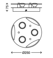 BRILONER LED Deckenleuchte 3x 3 Watt Flash 2