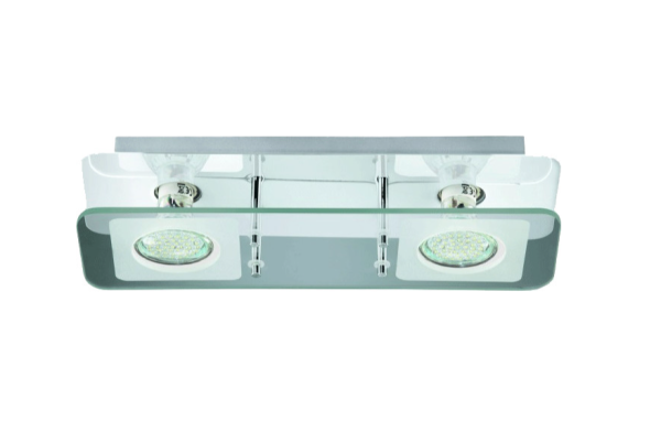 BRILONER LED Deckenleuchte VITREO 2x GU10/3W/230V