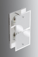 BRILONER LED Deckenleuchte Tom, Chrom Glas