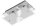 BRILONER LED Deckenleuchte Tom, Chrom Glas