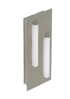 BRILONER LED Wandleuchte, 2 x 6W, 500lm nickel-matt