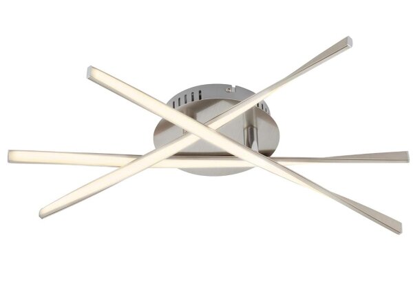 BRILONER Leuchten, LED Deckenleuchte, geschwungene verstellbare Leuchtarme