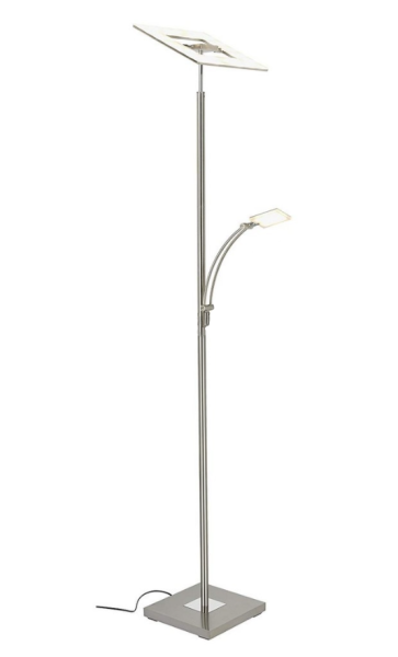 BRILO LED Dimmbare Stehlampe CLASS 1xLED/21W/230V + 1xLED/3,5W