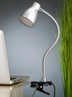 BRILONER Klemmlampe mit Flexarm titan (2615-014P)