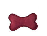 AUMÜLLER Hundespielzeug Leder Knochen Dunkelrot 17 x...