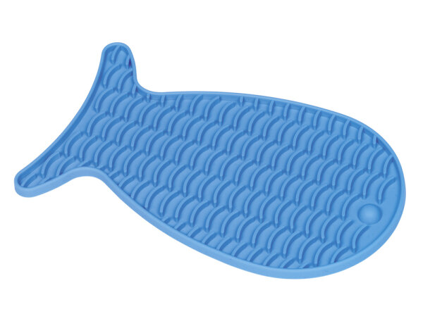 NOBBY Silikonnapf "Fish", blau, 23 x 13,5 cm