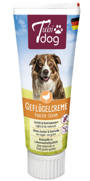 Hunde - Snacks HANSEPET Tubidog Geflügelcreme, 75 g
