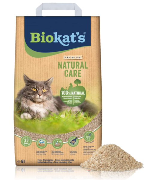 BIOKAT´S Natural Care Katzenstreu, 8 L