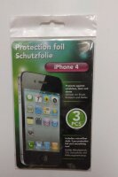 3 x Apple iPhone 4  Displayschutzfolie Schutzfolie mit...
