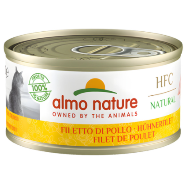 Katzen - Nassfutter ALMO NATURE HFC Natural Hühnerfilet, 70 g