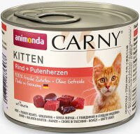 Katzen - Nassfutter ANIMONDA Carny Kitten Rind + Pute, 200 g