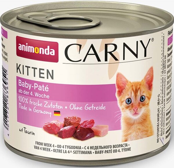 Katzen - Nassfutter ANIMONDA Carny Kitten Baby - Paté, 200 g