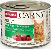 Katzen - Nassfutter ANIMONDA Carny Adult Rind + Pute +...