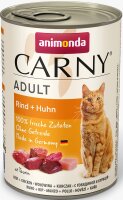 Katzen - Nassfutter ANIMONDA Carny Adult Rind + Huhn, 400 g