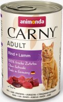 Katzen - Nassfutter ANIMONDA Carny Adult Rind + Lamm, 400 g