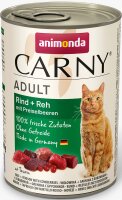 Katzen - Nassfutter ANIMONDA Carny Adult Rind + Reh +...