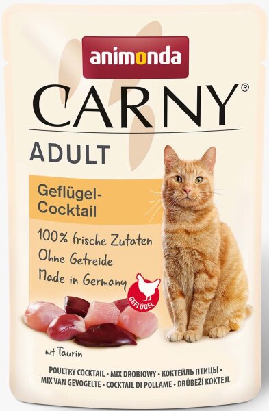 Katzen - Nassfutter ANIMONDA Carny Adult Geflügel - Cocktail, 85 g