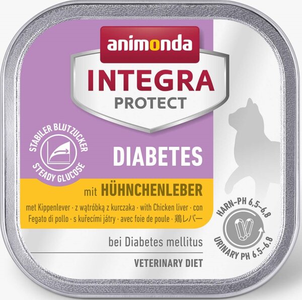 Katzen - Nassfutter ANIMONDA Integra Protect Diabetes Hühnerleber,100 g