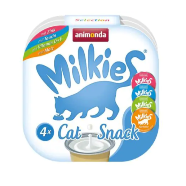 Katzen - Snacks ANIMONDA Milkies "Selection", Multipack, 4 x 15 g
