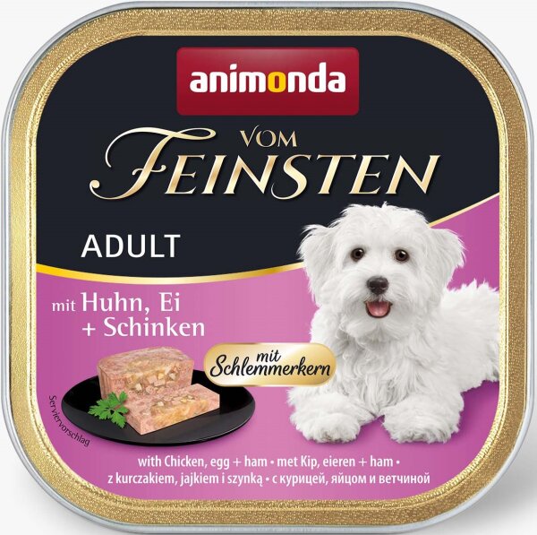Hunde - Nassfutter ANIMONDA Vom Feinsten Adult Schlemmerkern Huhn + Ei