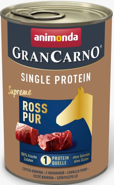 Hunde - Nassfutter ANIMONDA GranCarno Adult Single Protein Ross, 400 g