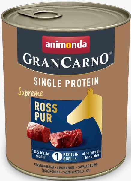 Hunde - Nassfutter ANIMONDA GranCarno Adult Single Protein Ross, 800 g