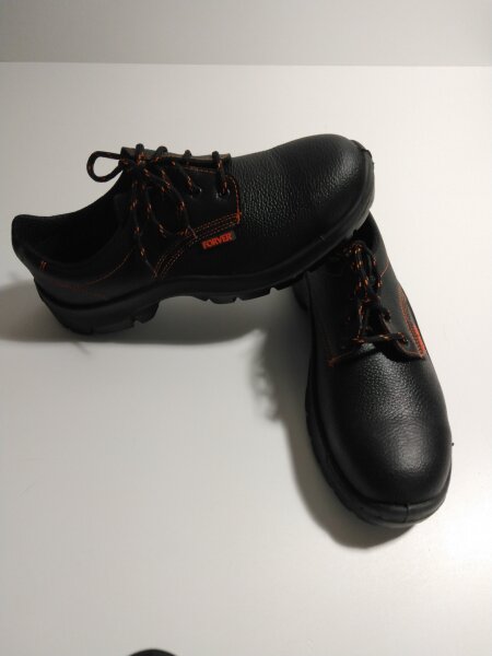 FORVER Sicherheitsarbeitsschuhe, Gr: 42, schwarz-orange,S1