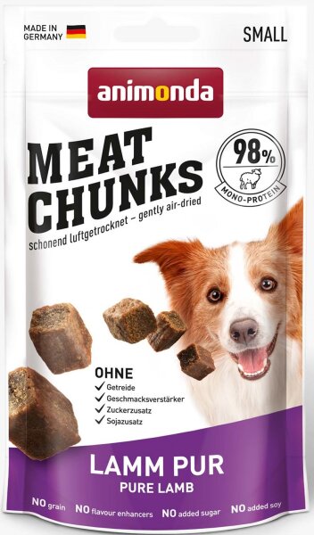 Hunde - Snacks ANIMONDA Meat Chunks Adult Lamm pur, 60 g