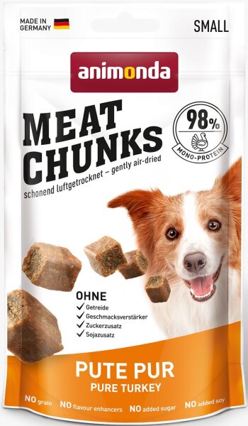 Hunde - Snacks ANIMONDA Meat Chunks Adult Pute pur, 60 g