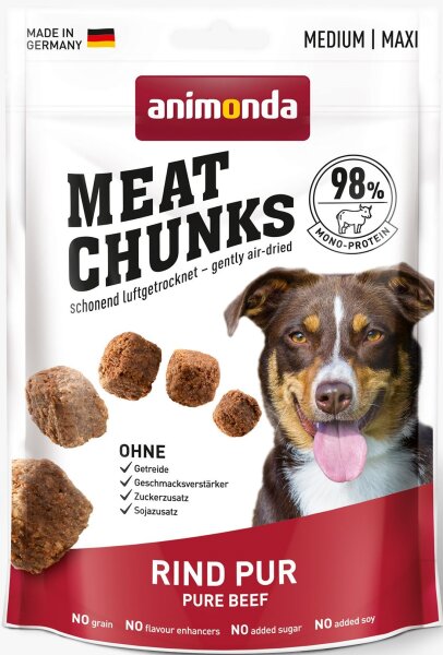 Hunde - Snacks ANIMONDA Meat Chunks Adult Rind pur, 80 g