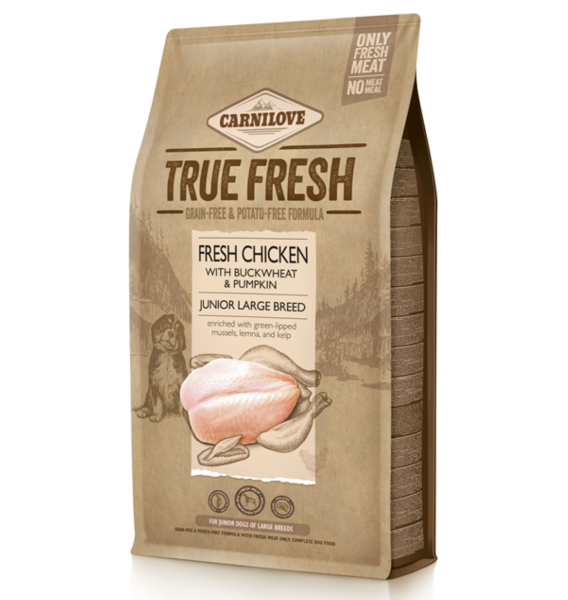 Hunde - Trockenfutter CARNILOVE Junior True Fresh Chicken Large Breed, 1,4 kg