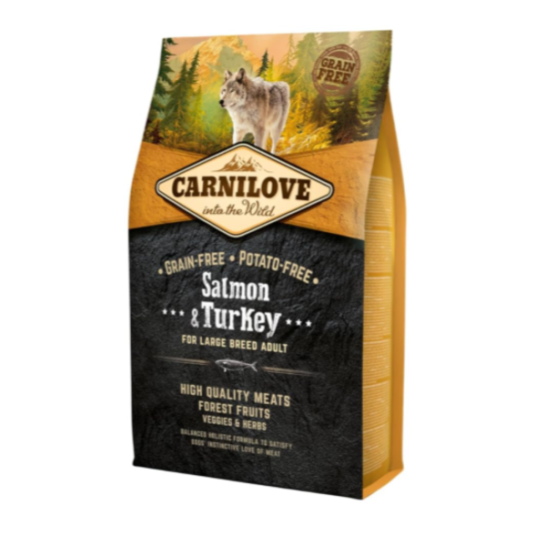 Hunde - Trockenfutter CARNILOVE Adult Salmon & Turkey Large Breed, 4 kg