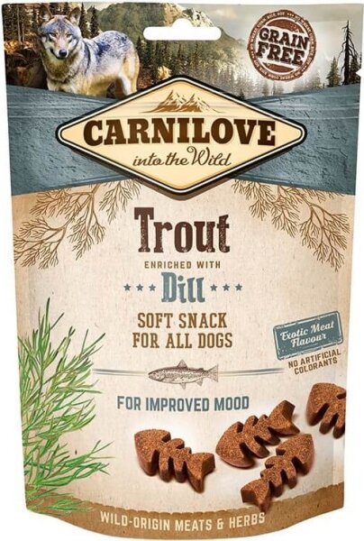 Hunde - Snacks CARNILOVE Soft Snack Trout & Dill, 200 g
