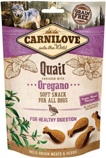 Hunde - Snacks CARNILOVE Soft Snack Quail & Oregano, 200 g