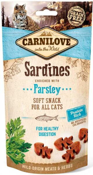 Katzen - Snacks CARNILOVE Soft Snack Sardines & Parsley, 50 g