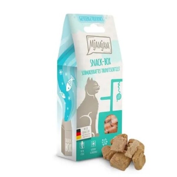 Katzen - Snacks MjAMjAM Adult Snackbox Thunfischfilet, 35 g