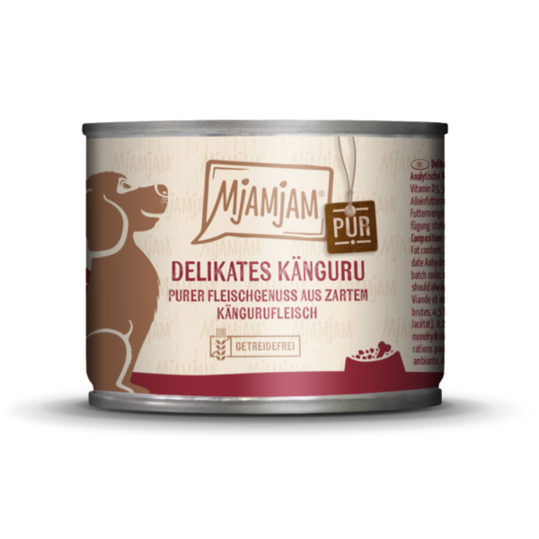 Hunde - Nassfutter MjAMjAM Adult Delikates Känguru pur, 200 g