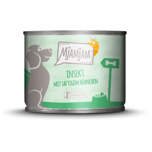Hunde - Nassfutter MjAMjAM Adult Insekt mit saftigem Hühnchen, 200 g
