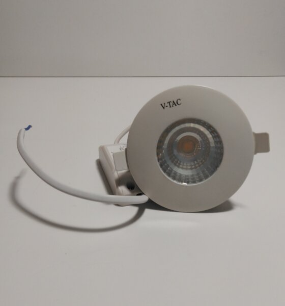 V-TAC LED Einbauleuchte COB Rund Wasserdicht Warm Weiß