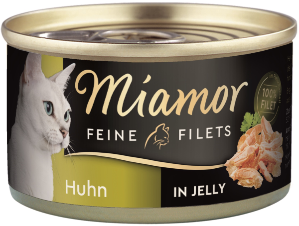 Katzen - Nassfutter MIAMOR Adult Feine Filets in Jelly Huhn, 100 g